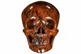 Realistic, Polished Mahogany Obsidian Skull #116331-1